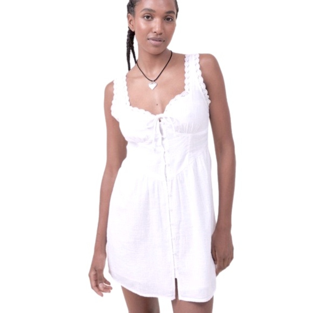 Cotton On White Eyelet Mini Dress